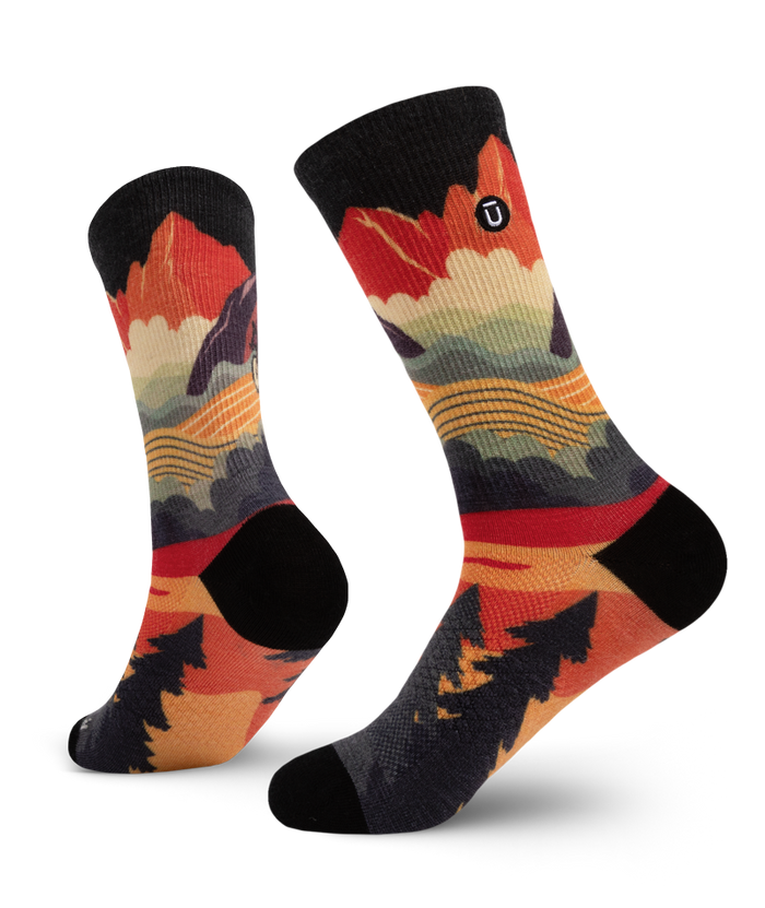 Meandering Merino Wool Lite Crew Socks