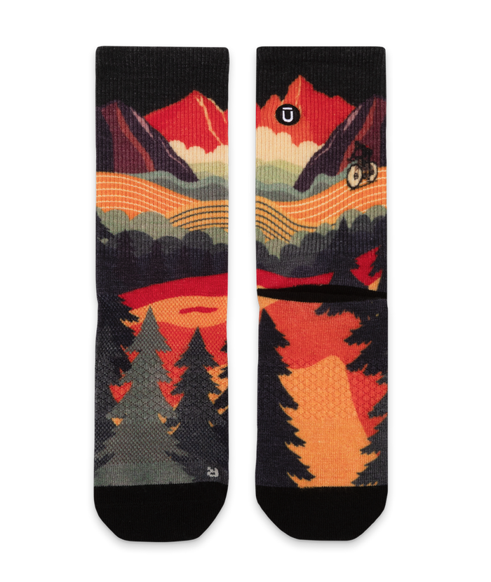 Meandering Merino Wool Lite Crew Socks