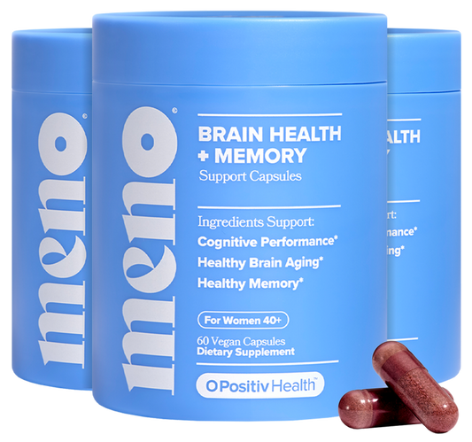 MENO - Brain Health & Memory Support Capsules - 3 Bottle Subscription