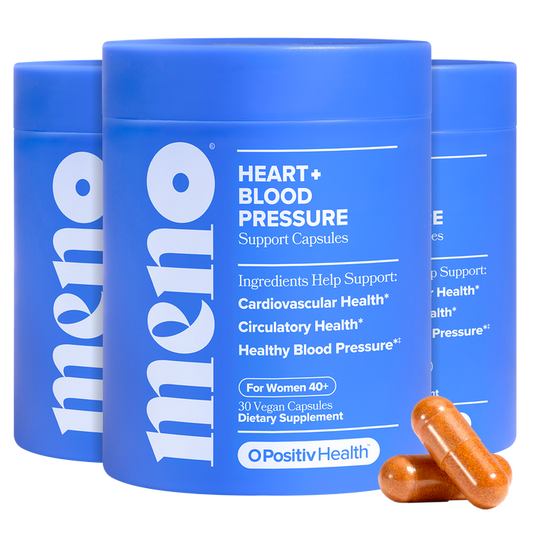 MENO - Heart Health & Blood Pressure Support Capsules - 3 Bottle Subscription