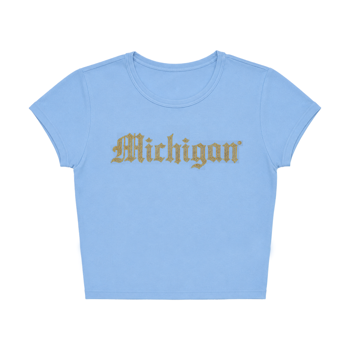 Michigan Rhinestone Freshman Tee