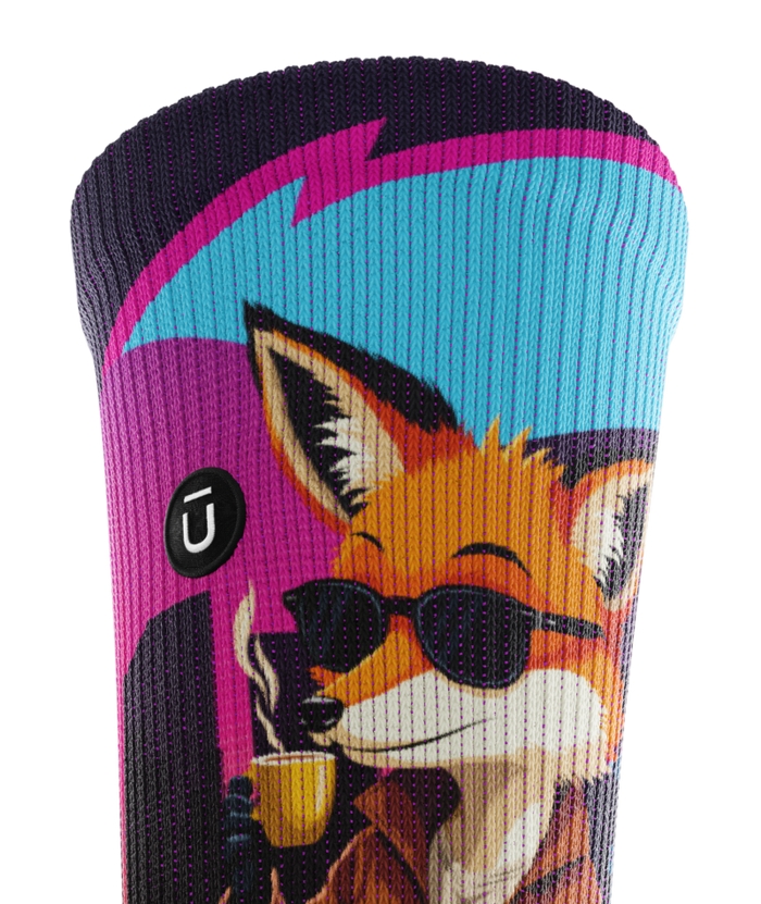 Midnight Fox Athletic Crew Socks