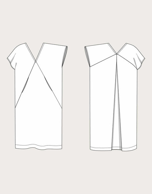 Minimalist Kaftan Dress Sewing Pattern, The Assembly Line