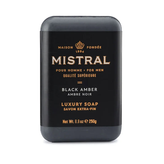 Mistral Black Amber Men's Bar Soap