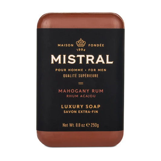 Mistral Mahogany Rum Men's Bar Soap