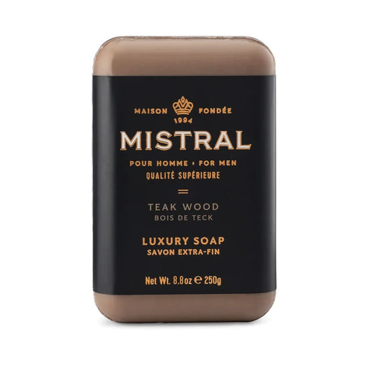 Mistral Teak Wood Men's Bar Soap