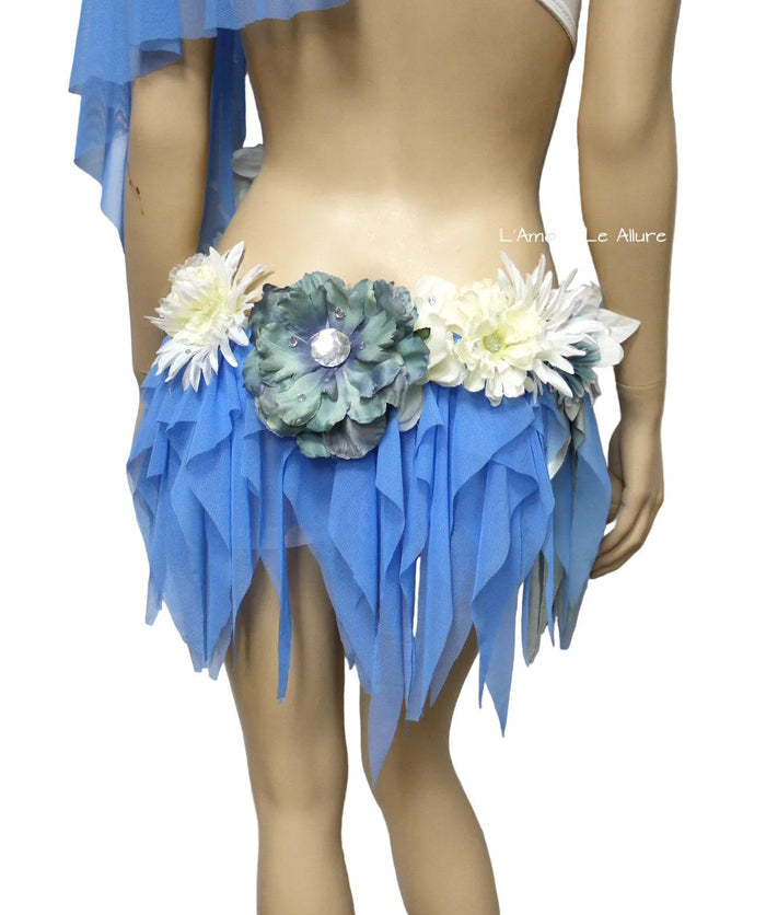 Moon Goddess Fairy Monokini Bra Cosplay Dance Costume Rave Halloween