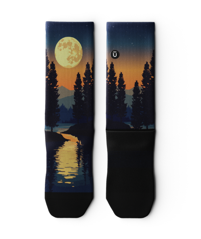 Moonlight Drift Athletic Crew Socks