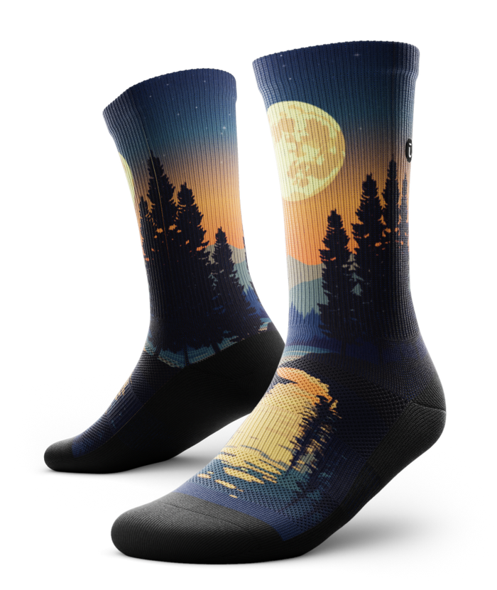 Moonlight Drift Athletic Crew Socks
