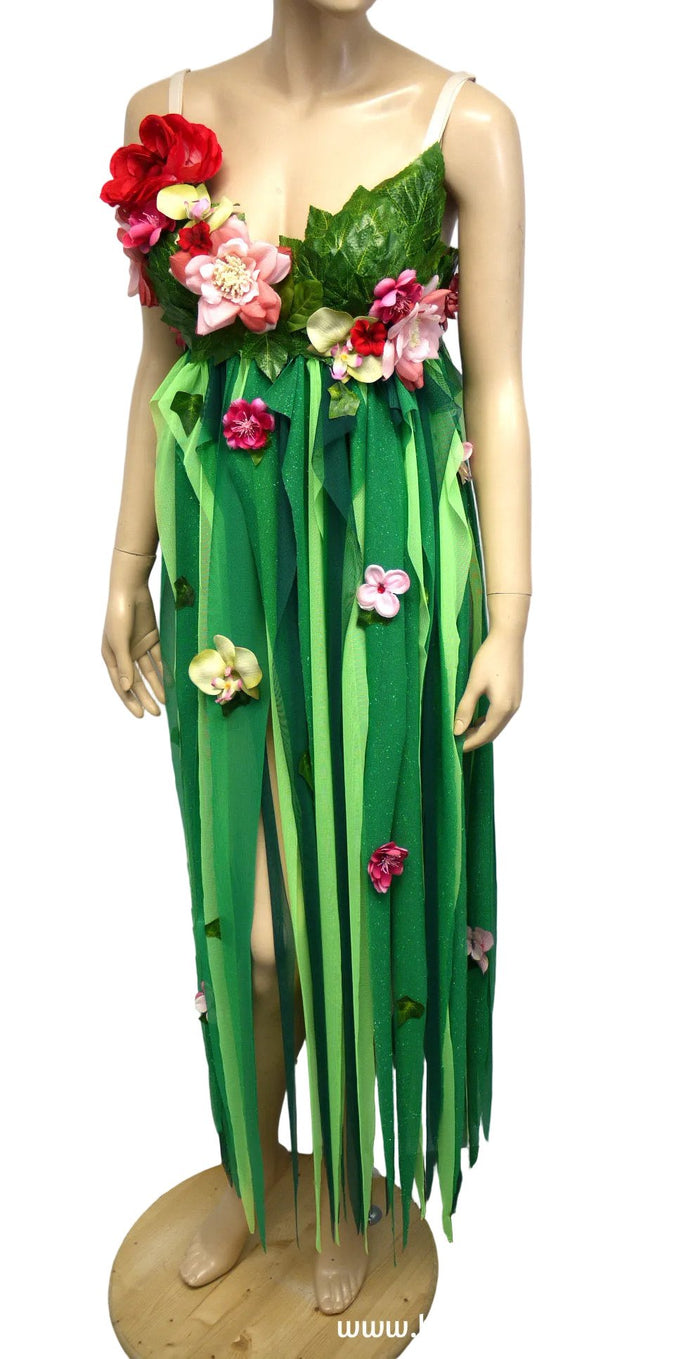 Mother Nature Te Fiti Inspired Costume Dress – Handmade Cosplay Halloween Bra Set