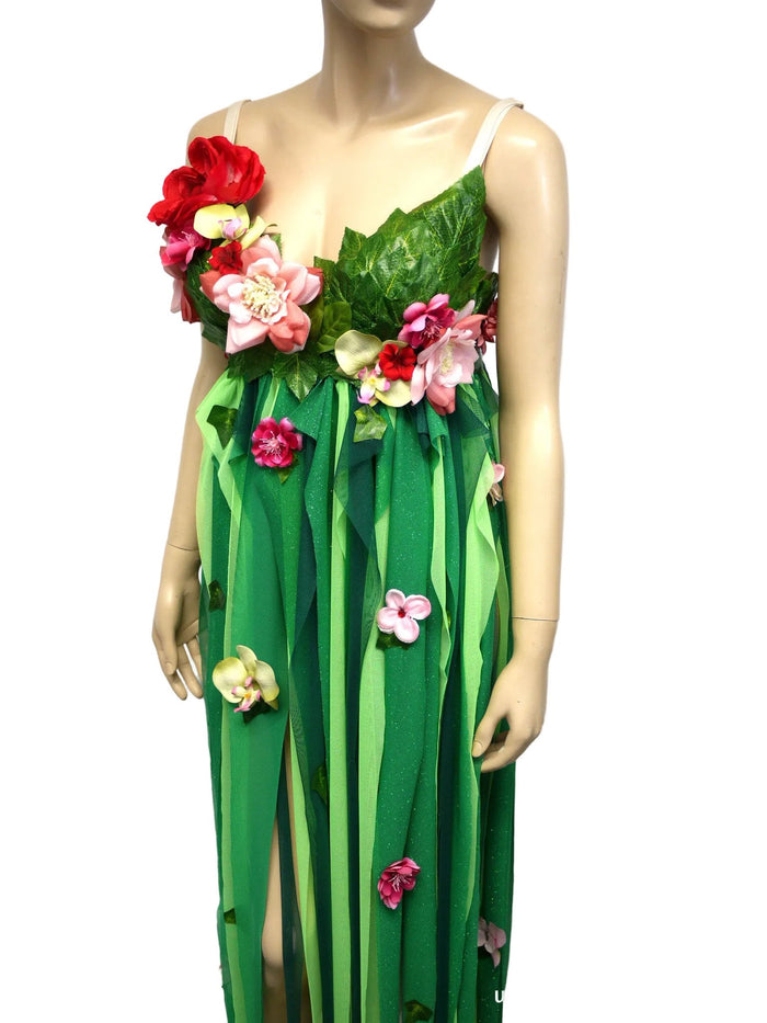 Mother Nature Te Fiti Inspired Costume Dress – Handmade Cosplay Halloween Bra Set