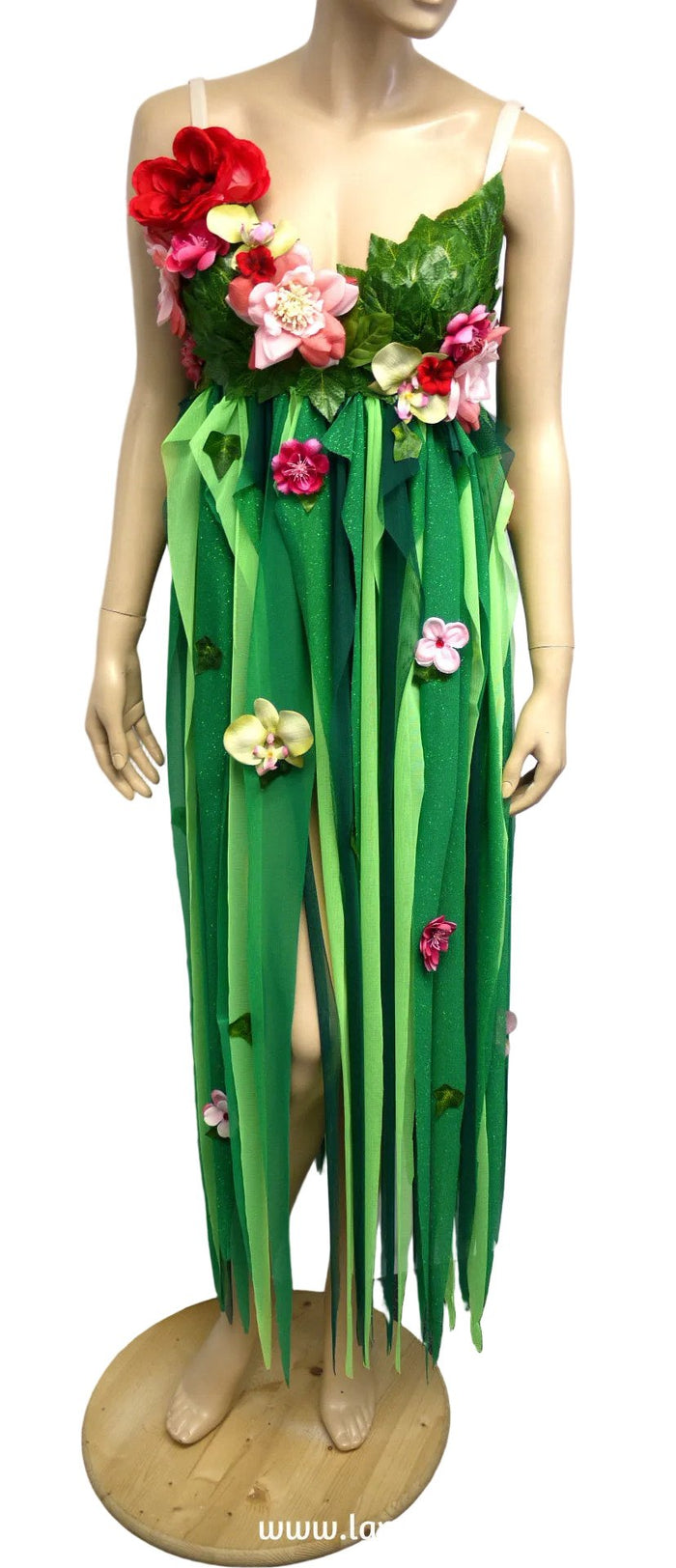 Mother Nature Te Fiti Inspired Costume Dress – Handmade Cosplay Halloween Bra Set