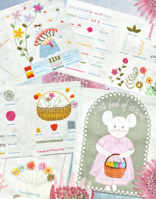 Mouse Embroidery Sampler Book, Corinne Lapierre