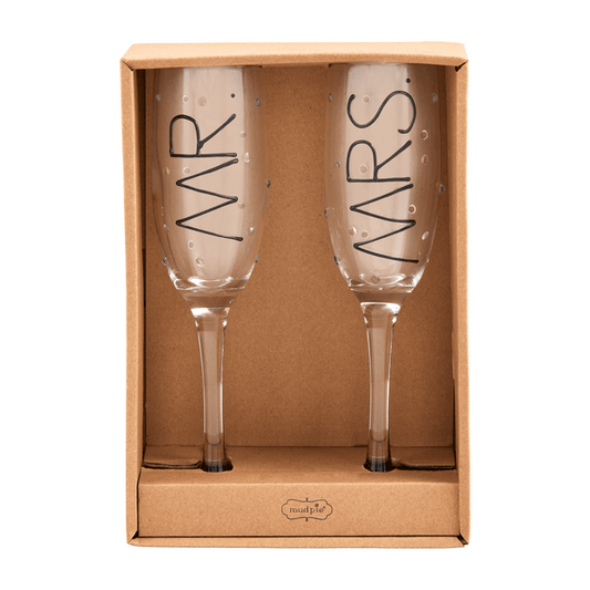 Mr & Mrs Champagne Flute Set