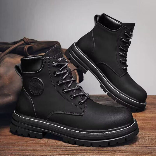 MS850 - Retro Spring Black Martin Boots
