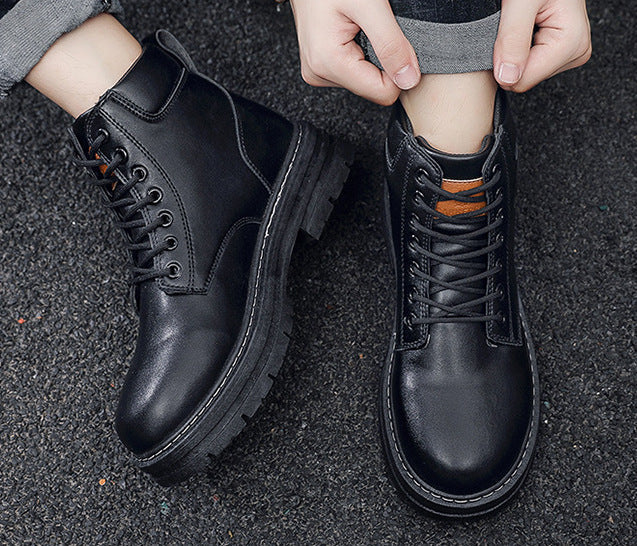 MS850 - Retro Spring Black Martin Boots