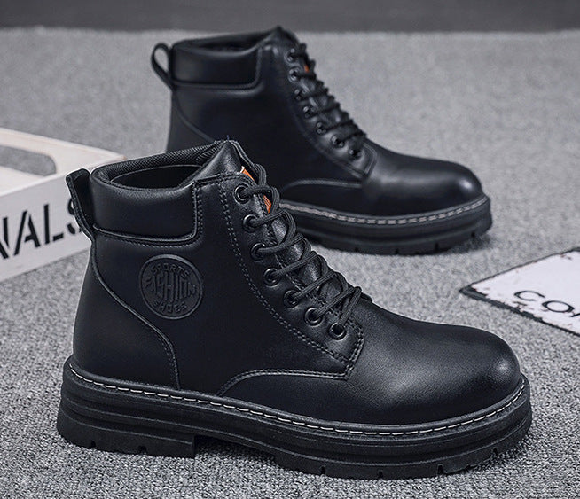 MS850 - Retro Spring Black Martin Boots
