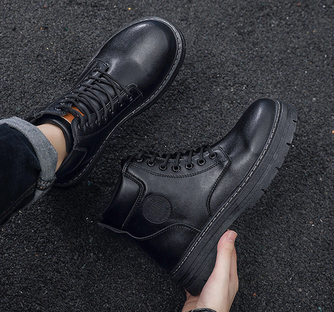 MS850 - Retro Spring Black Martin Boots
