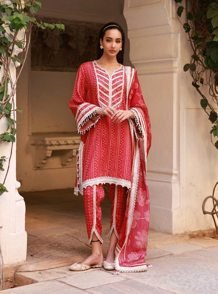 Mulmul Organza Printed Vanera Dupatta