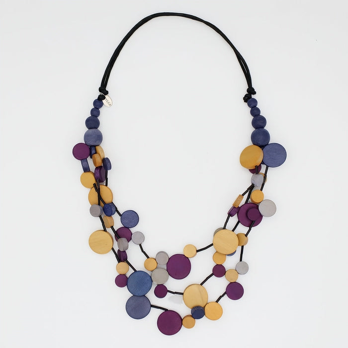 Mustard Multi Strand Millie Adjustable Necklace
