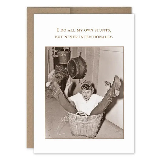 My Own Stunts Birthday Card