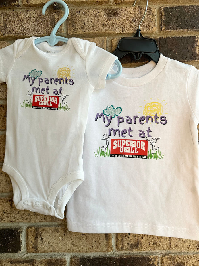 My Parents Met At Superior Grill Onsie/Tee