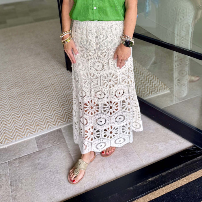 Natura, Crochet Maxi Skirt 0053