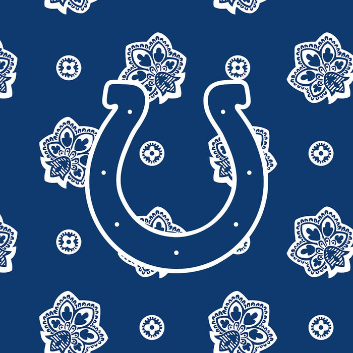 NFL Clear Small Belt Bag-Blue/White Bandana with Indianapolis Colts-Image 3-Vera Bradley