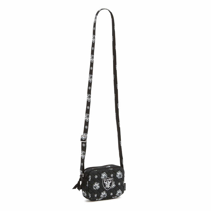 NFL RFID Small Stadium Crossbody Bag-Las Vegas Raiders Bandana-Image 1-Vera Bradley
