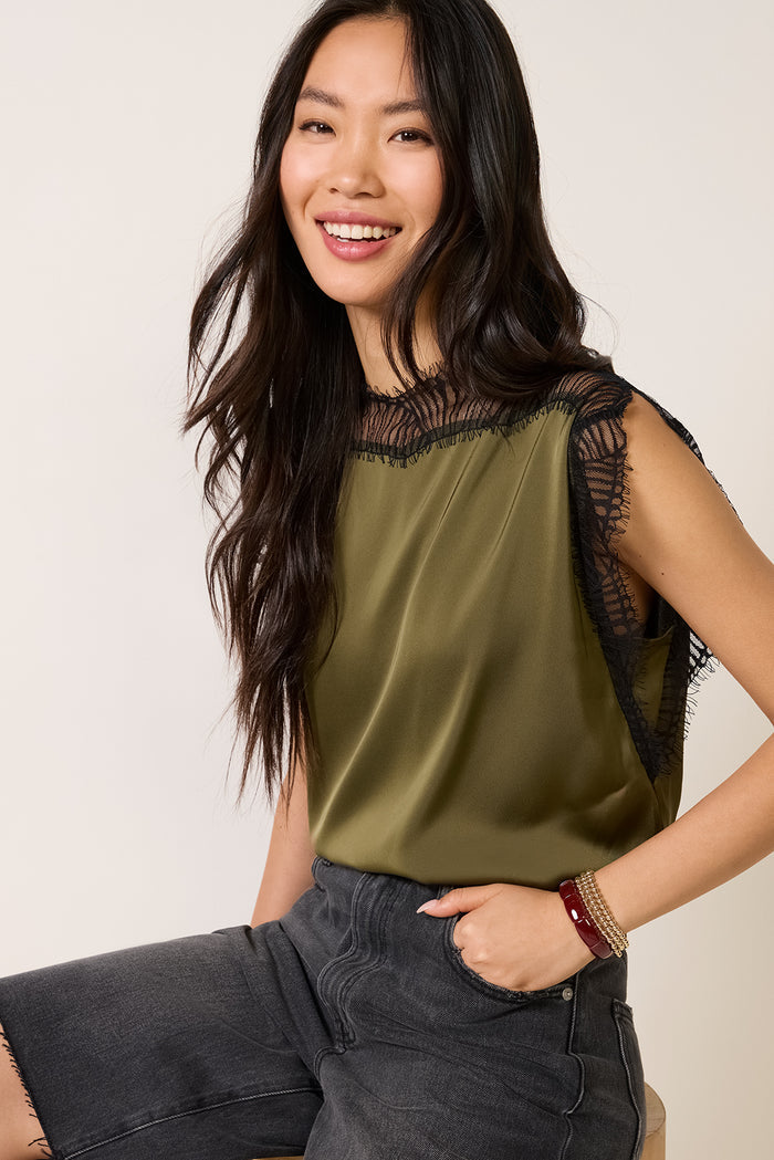Nicola Lace Trim Blouse