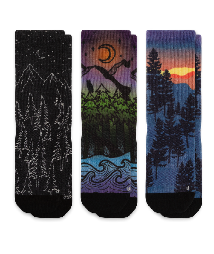 Nightfall Merino Wool Lite Crew Socks 3-Pack
