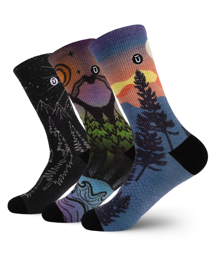 Nightfall Merino Wool Lite Crew Socks 3-Pack