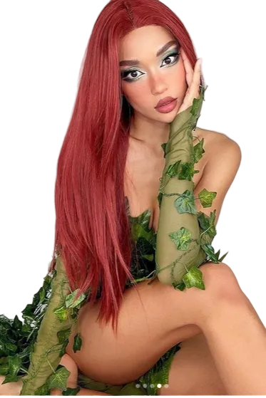 Nightshade Botanical Villain Fingerless Mesh Gloves – Handmade Cosplay Rave Halloween Costume Accessory