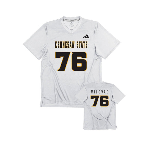 Nikola Milovac : adidas Replica Football Jersey - White