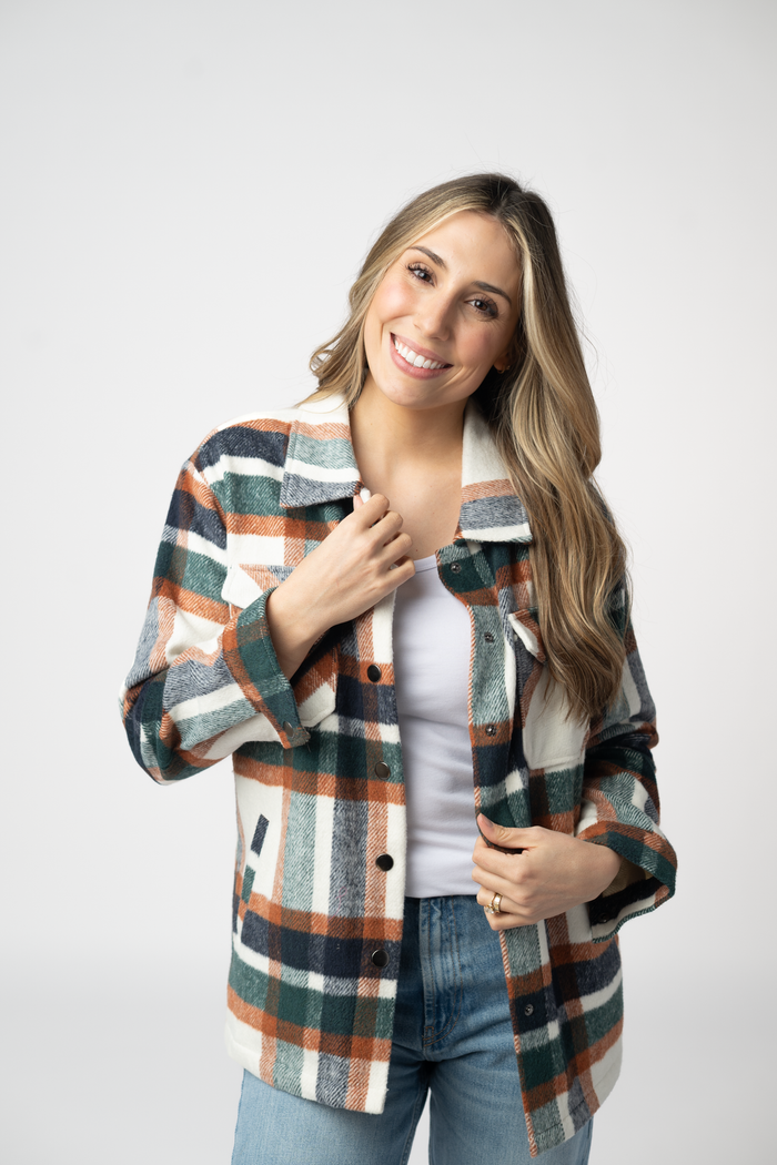 Norah Shacket - Harvest Plaid by Michelle Mae
