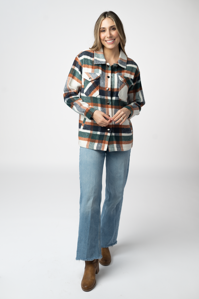 Norah Shacket - Harvest Plaid by Michelle Mae