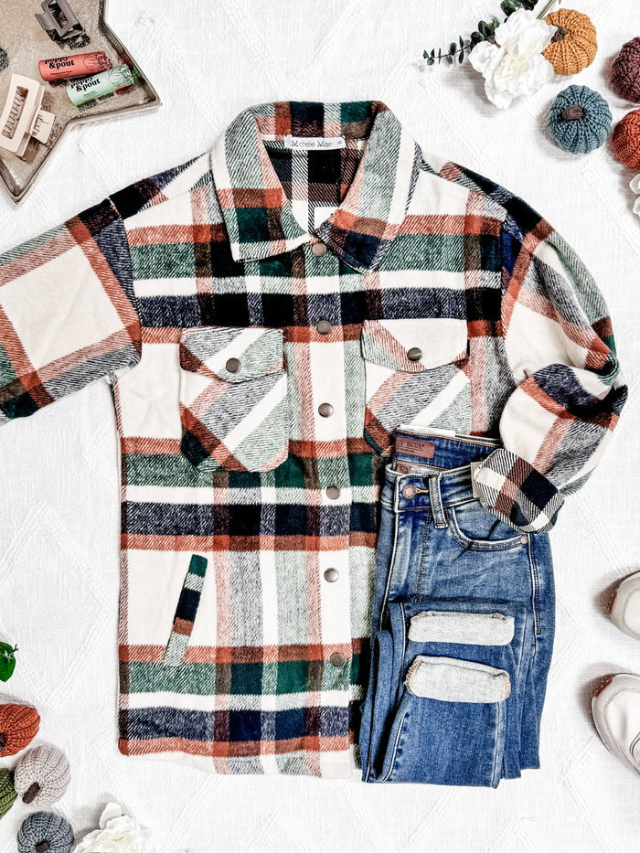 Norah Shacket - Harvest Plaid by Michelle Mae