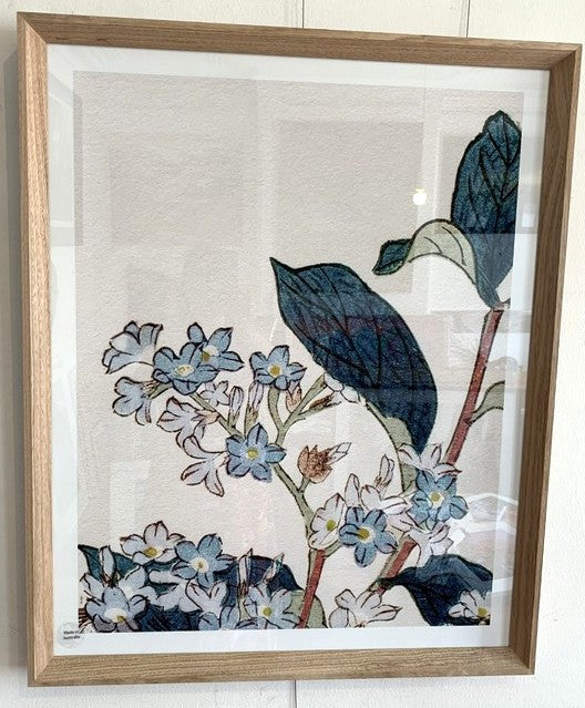 Oak Framed Floral Print