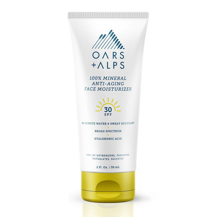 Oars + Alps 100% Mineral Anti-Aging Face Moisturizer with SPF 30