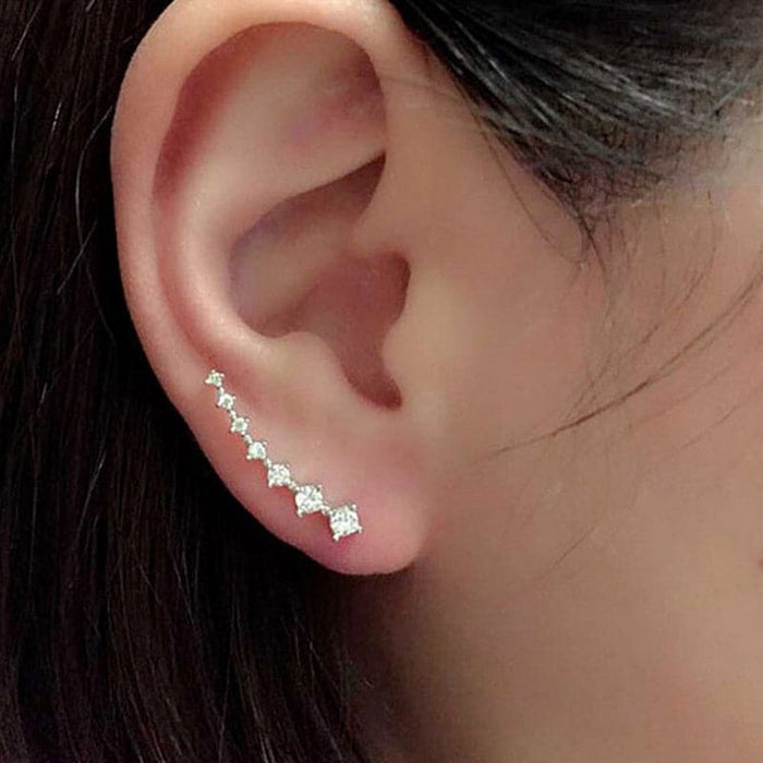 Océane - Boucles d'oreilles sept étoiles scintillantes