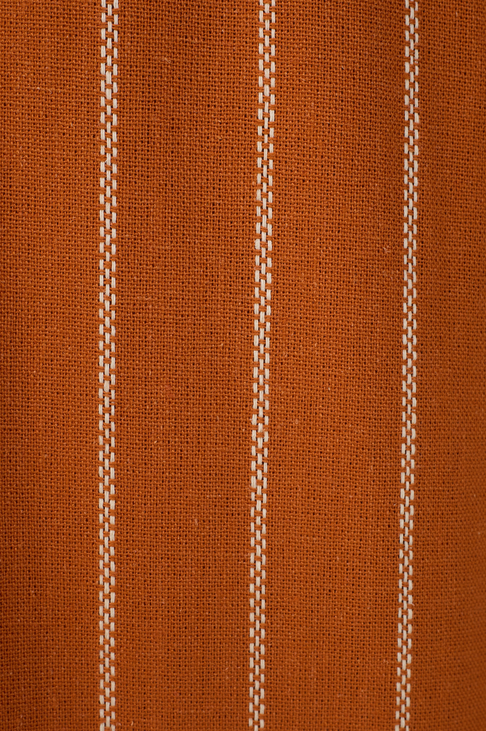 Ochre Striped Pleated Wide-Leg Pants_6