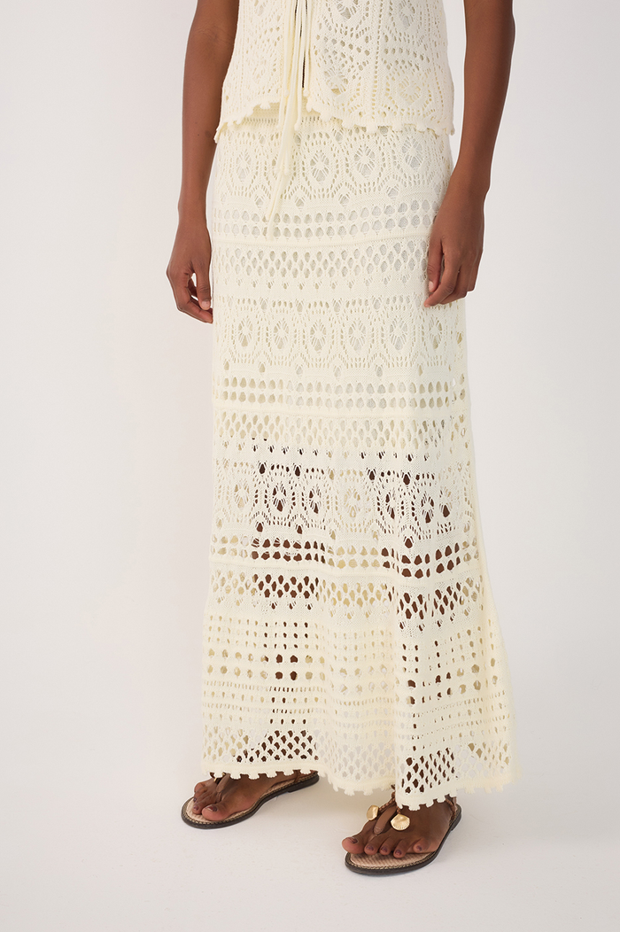 Off-White Lined Tricot Maxi Skirt_3