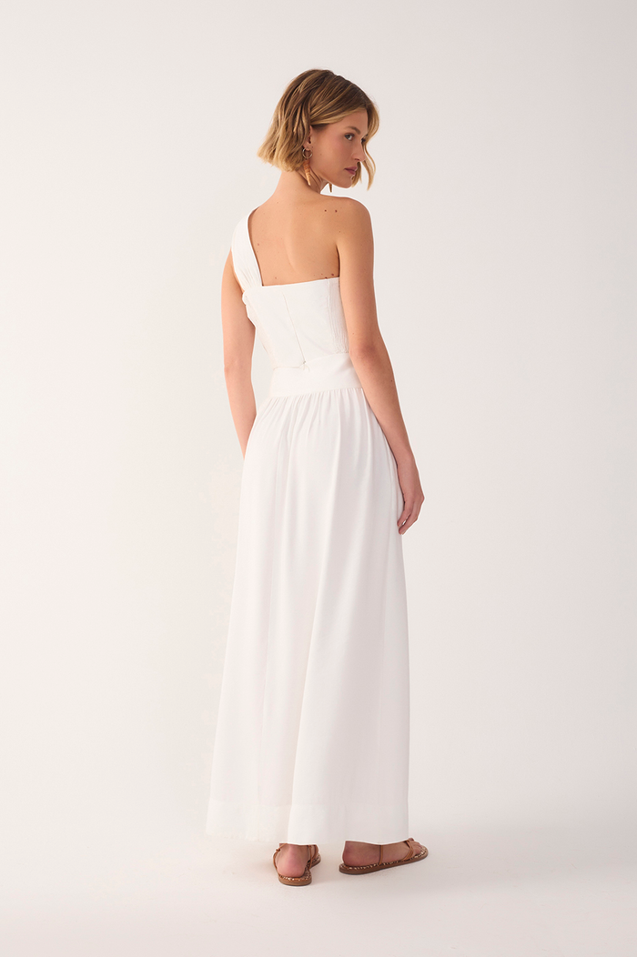 Off-White Tie Waist Maxi Skirt_6