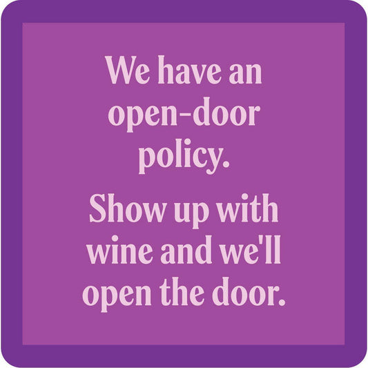 Open Door Policy Coaster