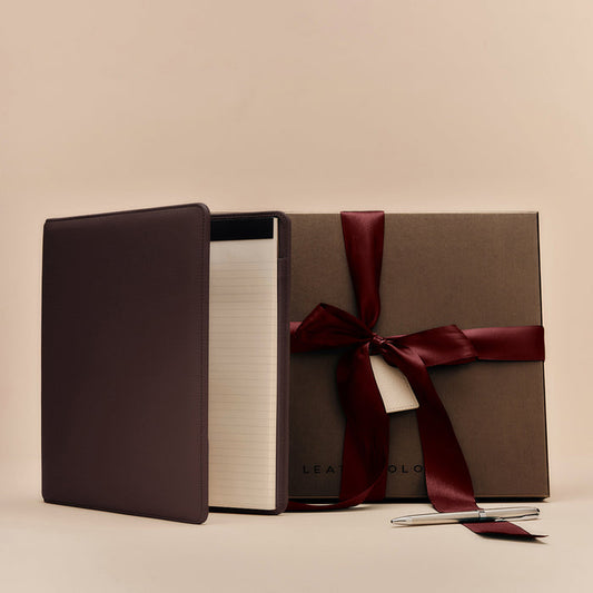 Padfolio Gift Set Brown