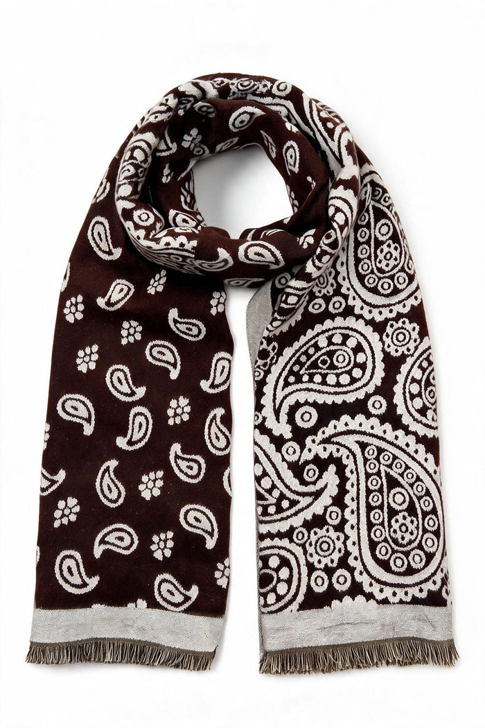 Paisley-Print Viscose Scarf wholesale - image 4