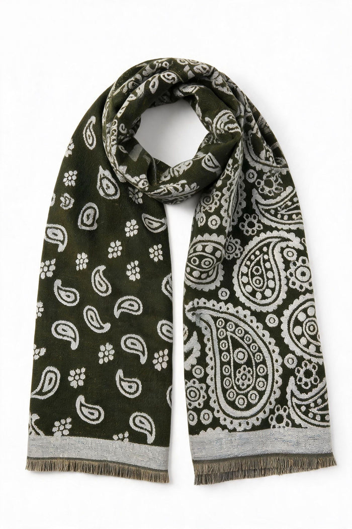 Paisley-Print Viscose Scarf wholesale - image 6