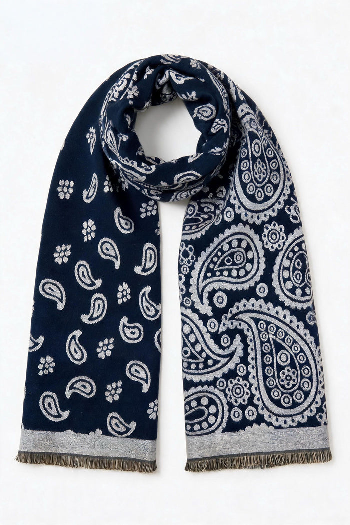 Paisley-Print Viscose Scarf wholesale - image 7