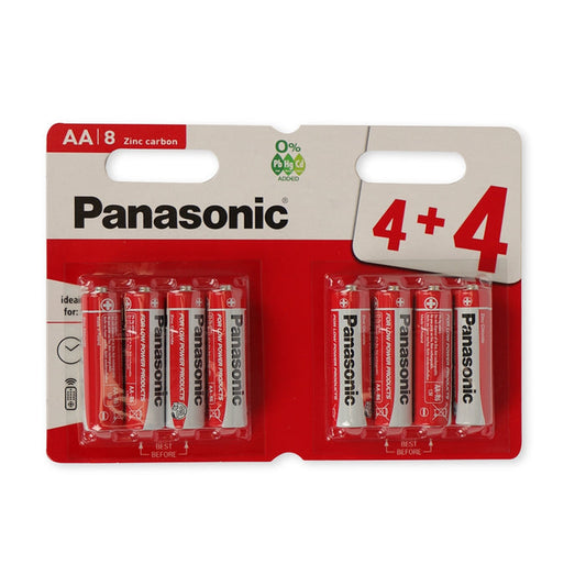 Panasonic Zinc Aa Batteries 8 Pack | Poundstretcher  340822