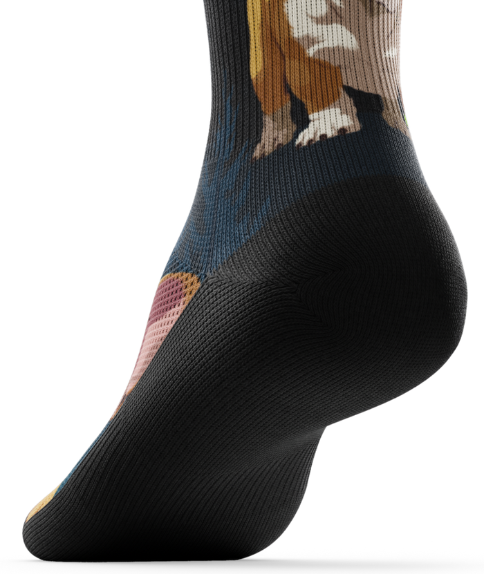 Paws Malone Athletic Crew Socks
